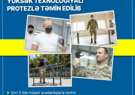 352 hərbçi yüksək texonologiyalı protezlə təmin edilib