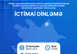 Quba rayonunda ictimai dinləmə keçiriləcək