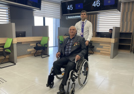 Qarabağ Regional DOST Mərkəzindəki “RehaPoint” məntəqəsində əlilliyi olan şəxslərin reabilitasiya vasitələri ilə təminatına da başlanıb